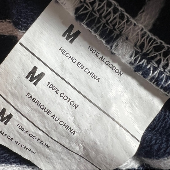 Nautica Navy + White Nautical Zip-Up Beach Cover Up w/ Hood + Pockets, Medium - Picture 11 of 11